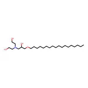 1-[Bis(2-hydroxyethyl)amino]-3-(octadecyloxy)propan-2-ol structure