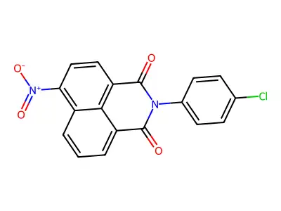 2-(4-Chloro-phenyl)-6-nitro-benz[de]isoquinoline-1,3-dione structure