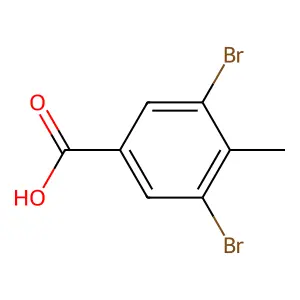 3,5-Dibromo-4-methylbenzoic acid structure