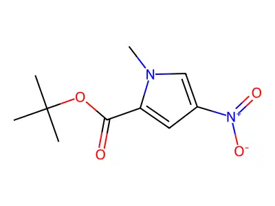 tert-Butyl 1-methyl-4-nitro-1H-pyrrole-2-carboxylate structure