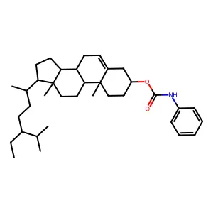 Stigmast-5-en-3-yl phenylcarbamate structure