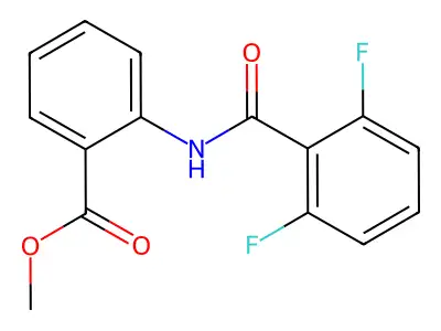 Methyl 2-(2,6-difluorobenzamido)benzoate structure
