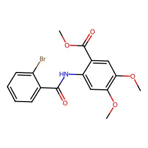Methyl 2-[(2-bromobenzoyl)amino]-4,5-dimethoxybenzoate structure