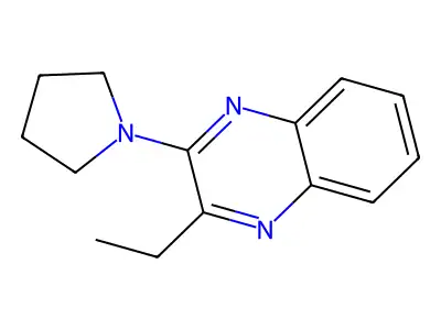 2-Ethyl-3-(pyrrolidin-1-yl)quinoxaline structure