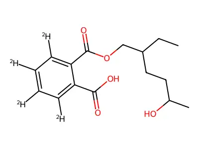 Mono-2-ethyl-5-hydroxyhexyl phthalate structure