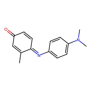 (4e)-4-{[4-(Dimethylamino)phenyl]imino}-3-methylcyclohexa-2,5-dien-1-one structure