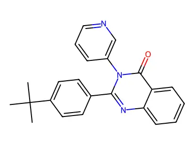 2-(4-Tert-butylphenyl)-3-pyridin-3-ylquinazolin-4-one structure