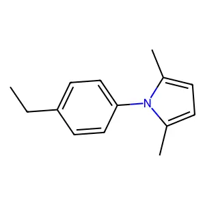 1-(4-ethylphenyl)-2,5-dimethyl-1H-pyrrole structure
