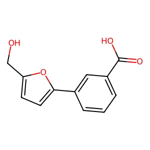 3-(5-羟甲基呋喃-2-基)苯甲酸 structure