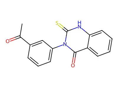 3-(3-acetylphenyl)-2-sulfanylidene-1H-quinazolin-4-one structure