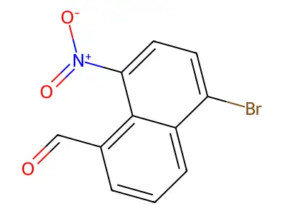 5-Bromo-8-nitro-1-naphthaldehyde structure