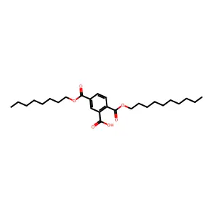 1,2,4-Benzenetricarboxylic acid, decyl octyl ester structure