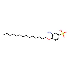 3-氨基-4-(十四烷氧基)苯磺酸 structure