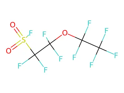 1,1,2,2-tetrafluoro-2-(1,1,2,2,2-pentafluoroethoxy)ethanesulfonyl Fluoride structure