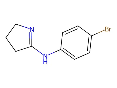 N-(4-bromophenyl)-3,4-dihydro-2H-pyrrol-5-amine structure