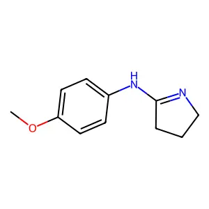 N-(4-methoxyphenyl)-3,4-dihydro-2H-pyrrol-5-amine structure