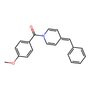 (4-Benzylidenepyridin-1(4H)-yl)(4-methoxyphenyl)methanone structure