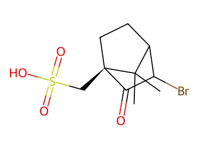 D-3-Bromocamphor-10-sulfonic acid monohydrate structure