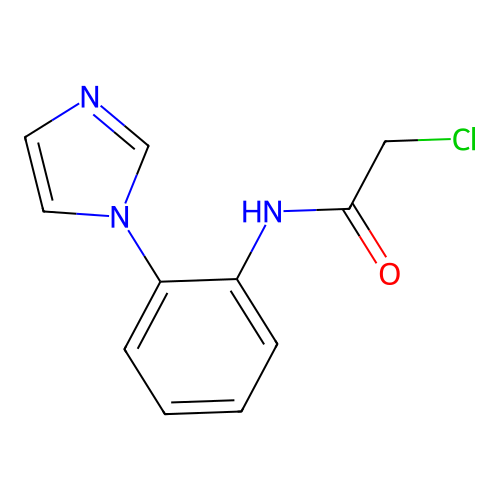 2-Chloro-N-(2-imidazol-1-yl-phenyl)-acetamide structure
