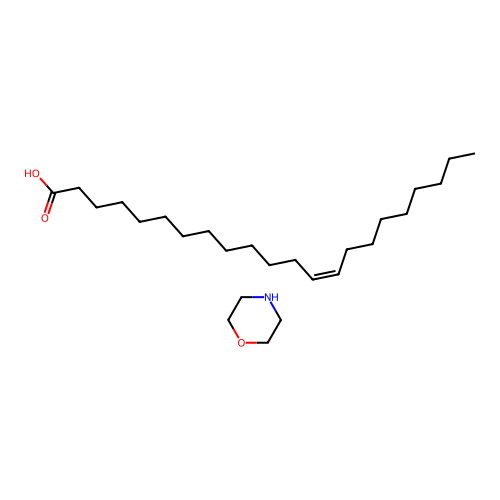 13-Docosenoic acid, (13Z)-, compd. with morpholine (1:1) structure