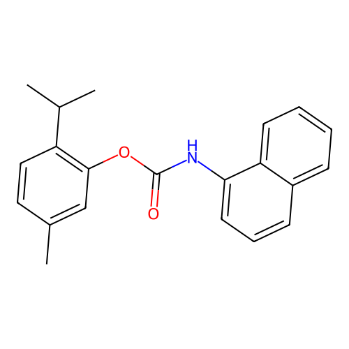 5-Methyl-2-(propan-2-yl)phenyl naphthalen-1-ylcarbamate structure
