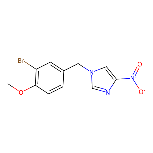 1-(3-bromo-4-methoxybenzyl)-4-nitro-1H-imidazole structure