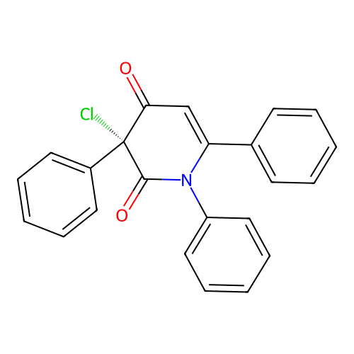 3-Chloro-1,3,6-triphenylpyridine-2,4(1H,3H)-dione structure