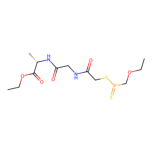 L-Alanine, N-(N-(((ethoxymethylphosphinothioyl)thio)acetyl)glycyl)-, ethyl ester structure