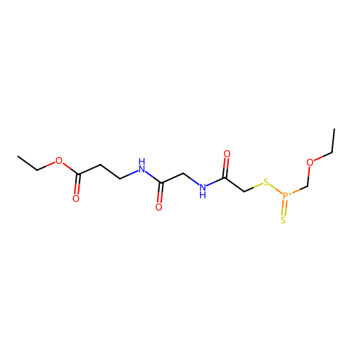 beta-Alanine, N-(N-(((ethoxymethylphosphinothioyl)thio)acetyl)glycyl)-, ethyl ester structure