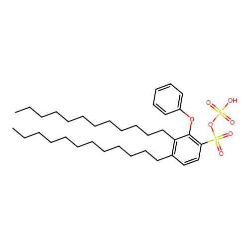 Benzenesulfonic acid, phenoxy-, monosulfo didodecyl deriv. structure