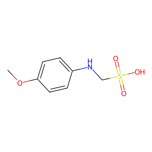 (4-Methoxyanilino)methanesulfonic acid structure