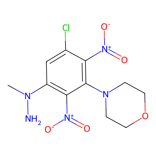 1-(5-Chloro-3-morpholin-4-yl-2,4-dinitrophenyl)-1-methylhydrazine structure