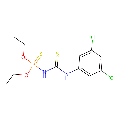 1-(3,5-Dichlorophenyl)-3-diethoxyphosphinothioylthiourea structure