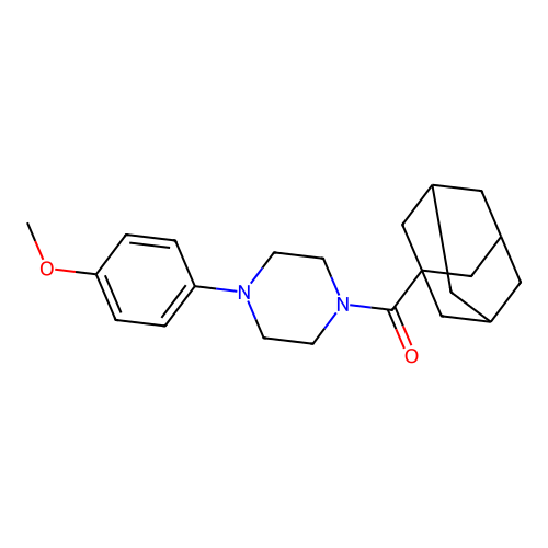 1-(Adamantane-1-carbonyl)-4-(4-methoxyphenyl)piperazine structure