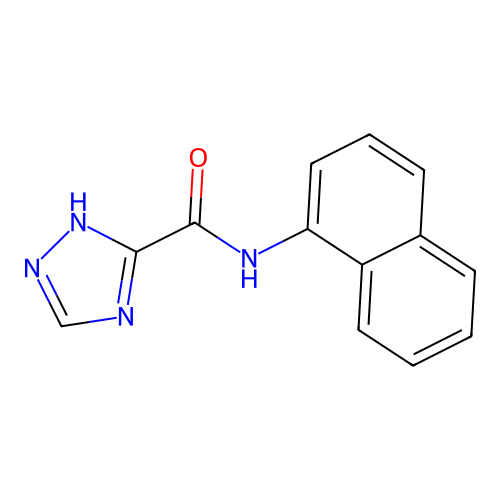 N-(naphthalen-1-yl)-1H-1,2,4-triazole-3-carboxamide structure