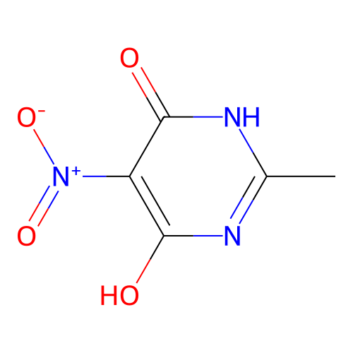2-Methyl-5-nitropyrimidine-4,6-diol structure
