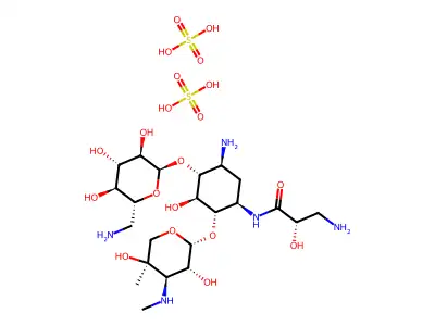 异帕米星二硫酸盐 structure