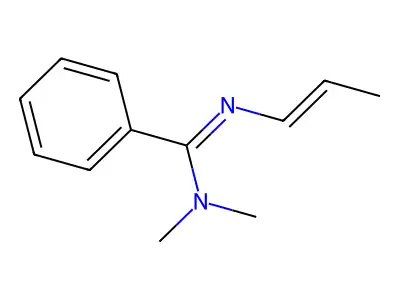 Benzenecarboximidamide, N,N-dimethyl-N'-1-propenyl- structure