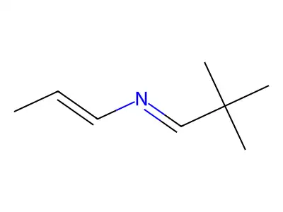1-Propen-1-amine, N-(2,2-dimethylpropylidene)-, (E,E)- structure