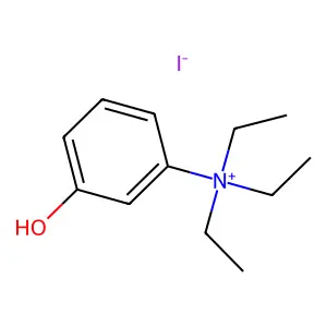 Benzenaminium, N,N,N-triethyl-3-hydroxy-, iodide (1:1) structure