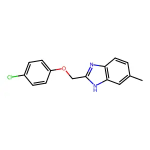 2-[(4-chlorophenoxy)methyl]-5-methyl-1H-benzimidazole structure