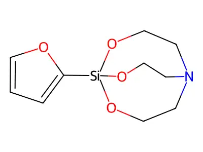 2,8,9-Trioxa-5-aza-1-silabicyclo(3.3.3)undecane, 1-(2-furanyl)- structure