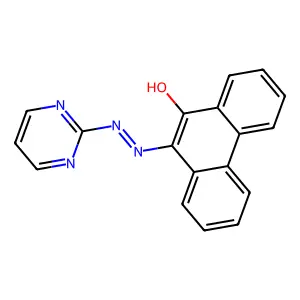 9-Phenanthrenol, 10-[2-(2-pyrimidinyl)diazenyl]- structure