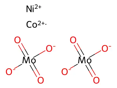 Cobalt dimolybdenum nickel octaoxide structure