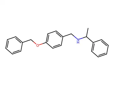 (4-Benzyloxybenzyl)-(1-phenyl-ethyl)amine structure