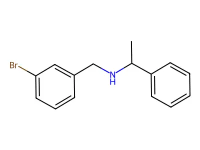 (3-Bromobenzyl)-(1-phenylethyl)amine structure