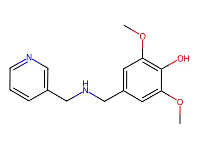 2,6-Dimethoxy-4-[(pyridin-3-ylmethylamino)methyl]phenol structure