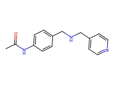 N-(4-{[(Pyridin-4-ylmethyl)amino]methyl}phenyl)-acetamide structure