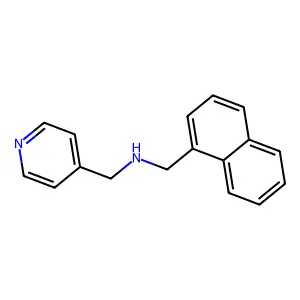 Naphthalen-1-ylmethyl-pyridin-4-ylmethyl-amine structure