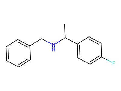 4-Fluoro-alpha-methyl-N-(phenylmethyl)benzenemethanamine structure